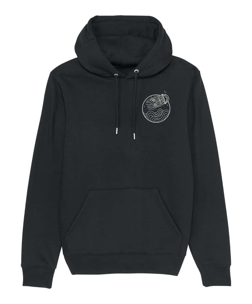 Vis Wear qualle jelly fish premium hoodie schwarz