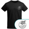 vis-wear-shirt-schildkroete-ozean-wellen-schwarz Schwarzes T-Shirt mit Schildkröte im Ozean der Wellen – Vis Wear Organic Surf Style Turtle Design Lupe